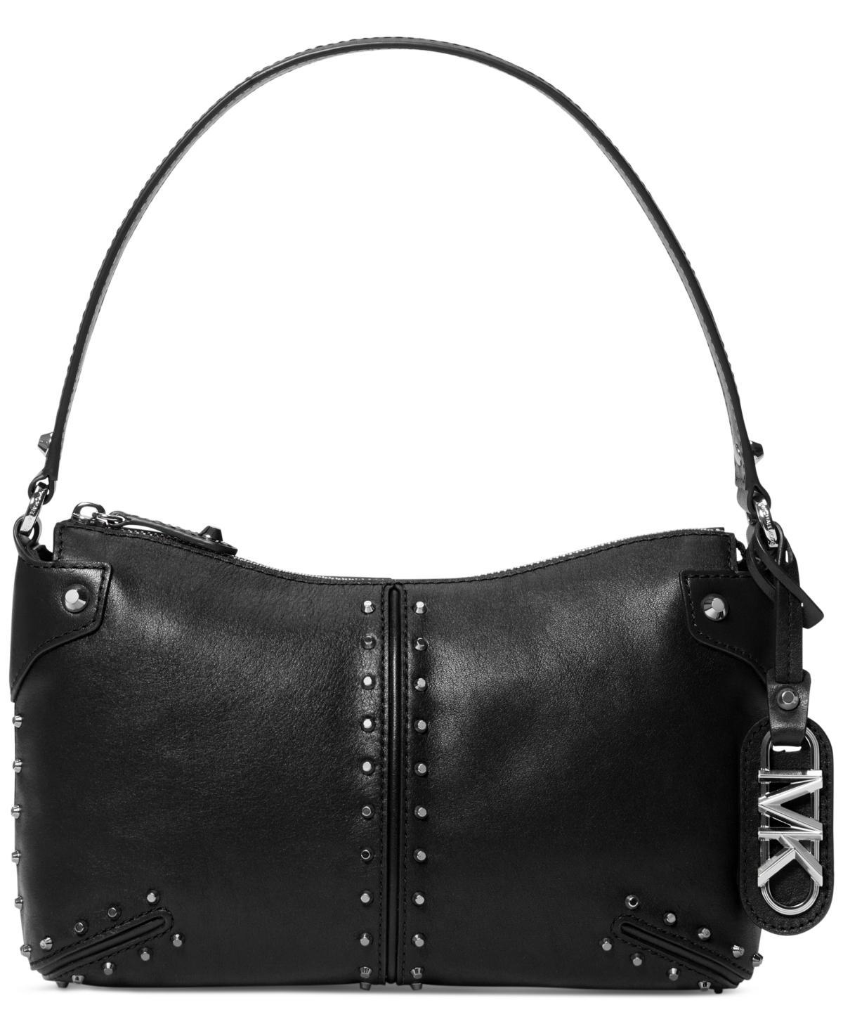 Astor Large Studded Leather Shoulder Bag Product Image