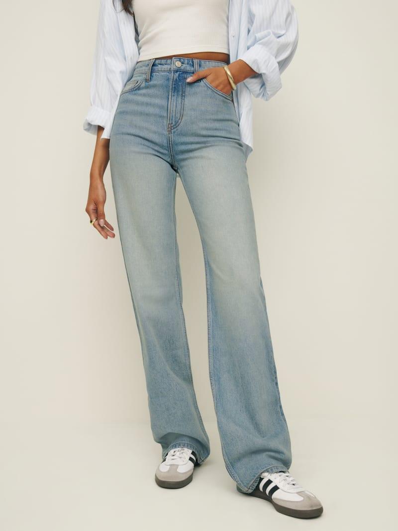 Wilder Stretch High Rise Wide Leg Jeans Product Image