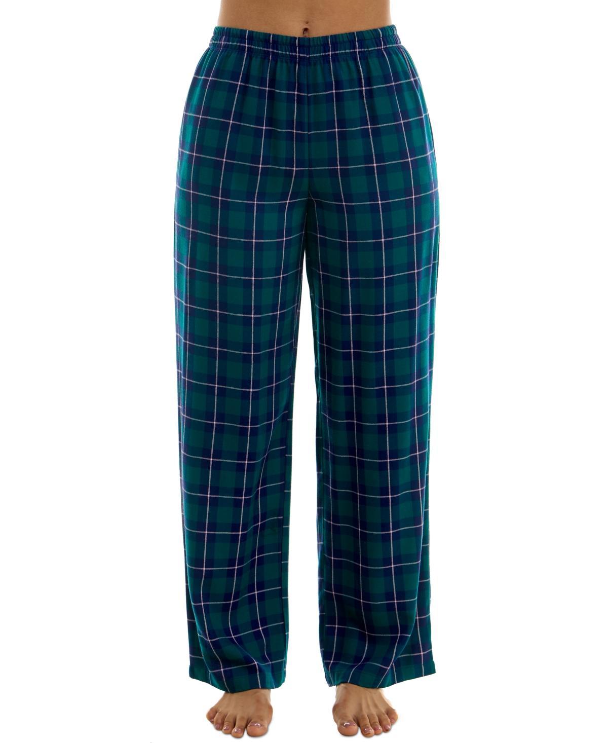 Roudelain Womens Printed Flannel Pajama Pants Product Image