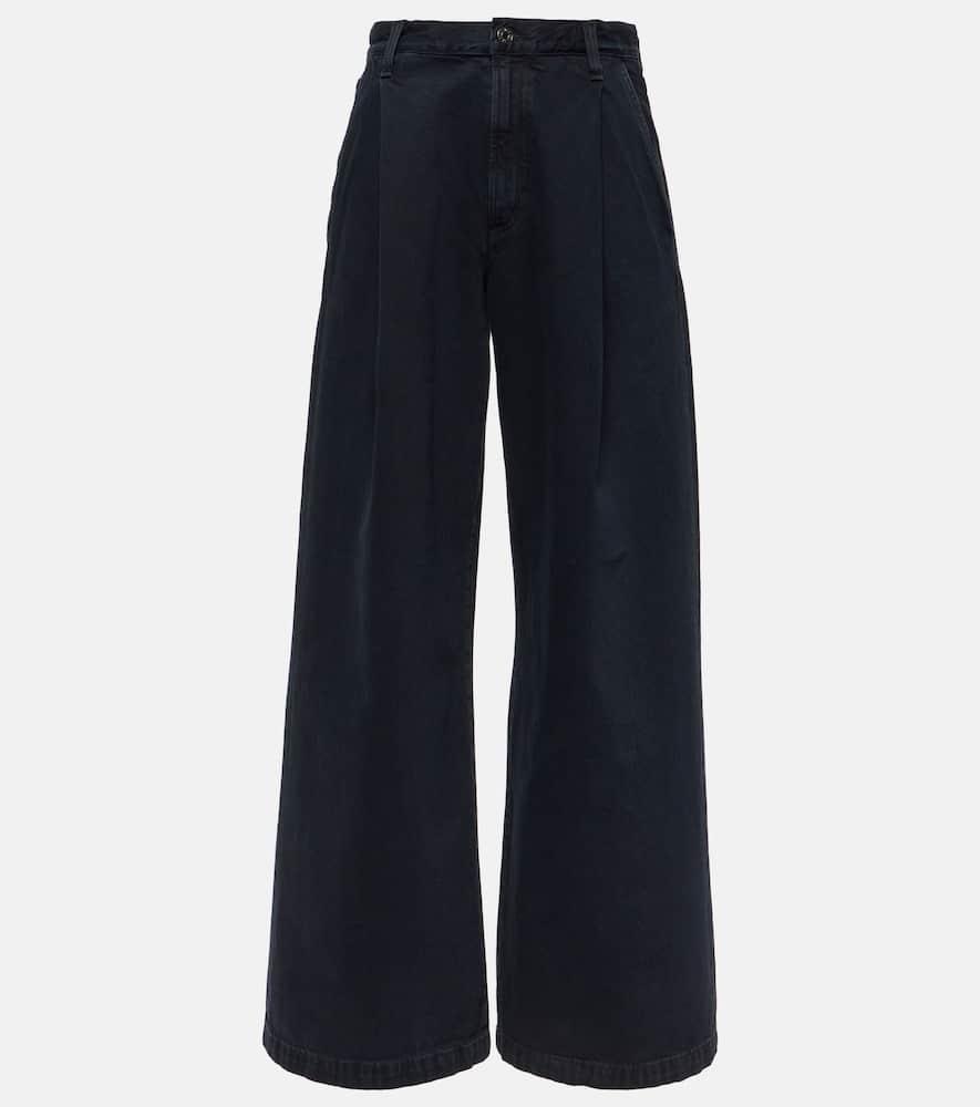 AGOLDE Ellis Wide-leg Jeans In Black Product Image