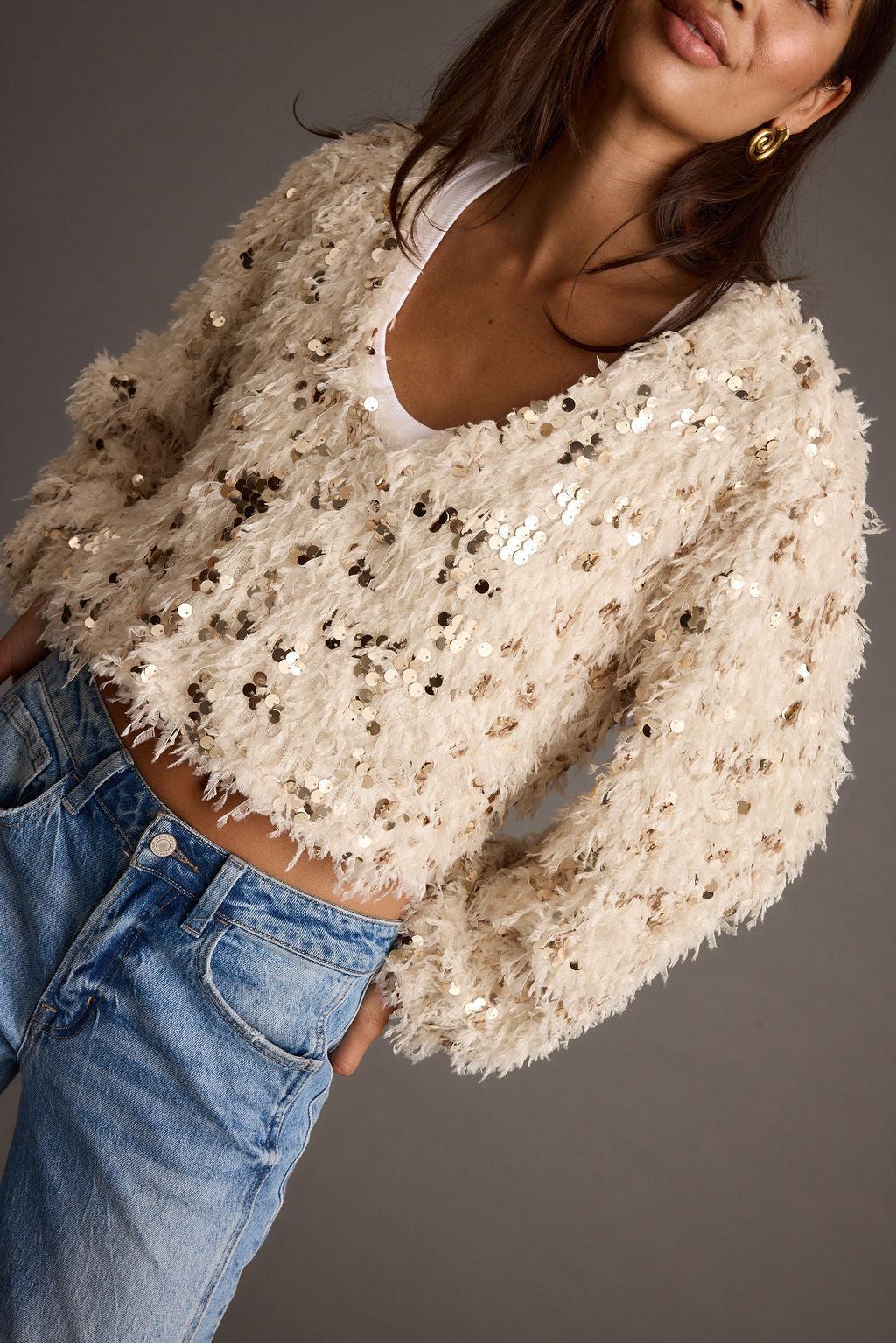 Fallon Sequin Long Sleeve Top Product Image