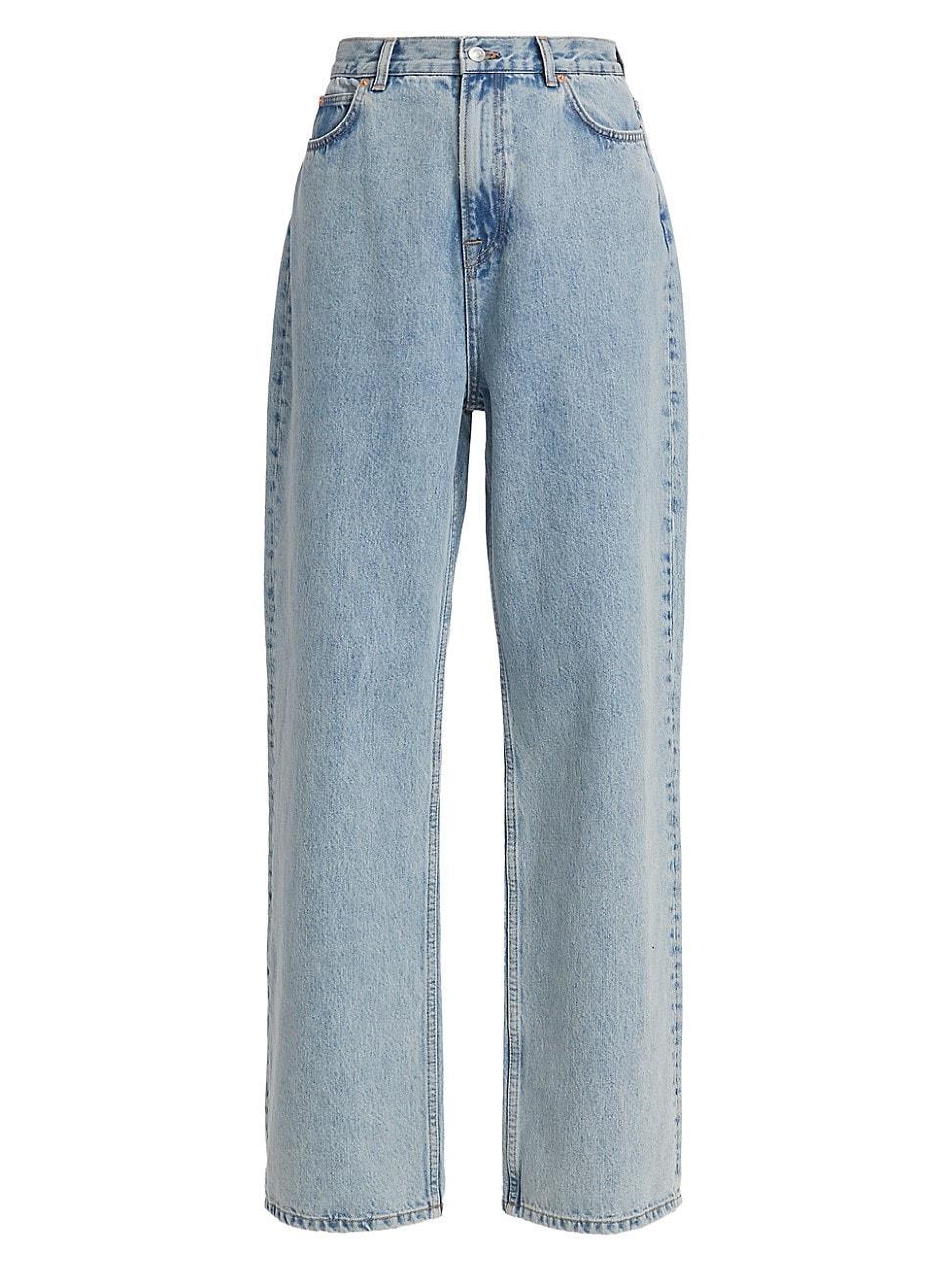 Womens Low-Rise Wide-Leg Jeans product image