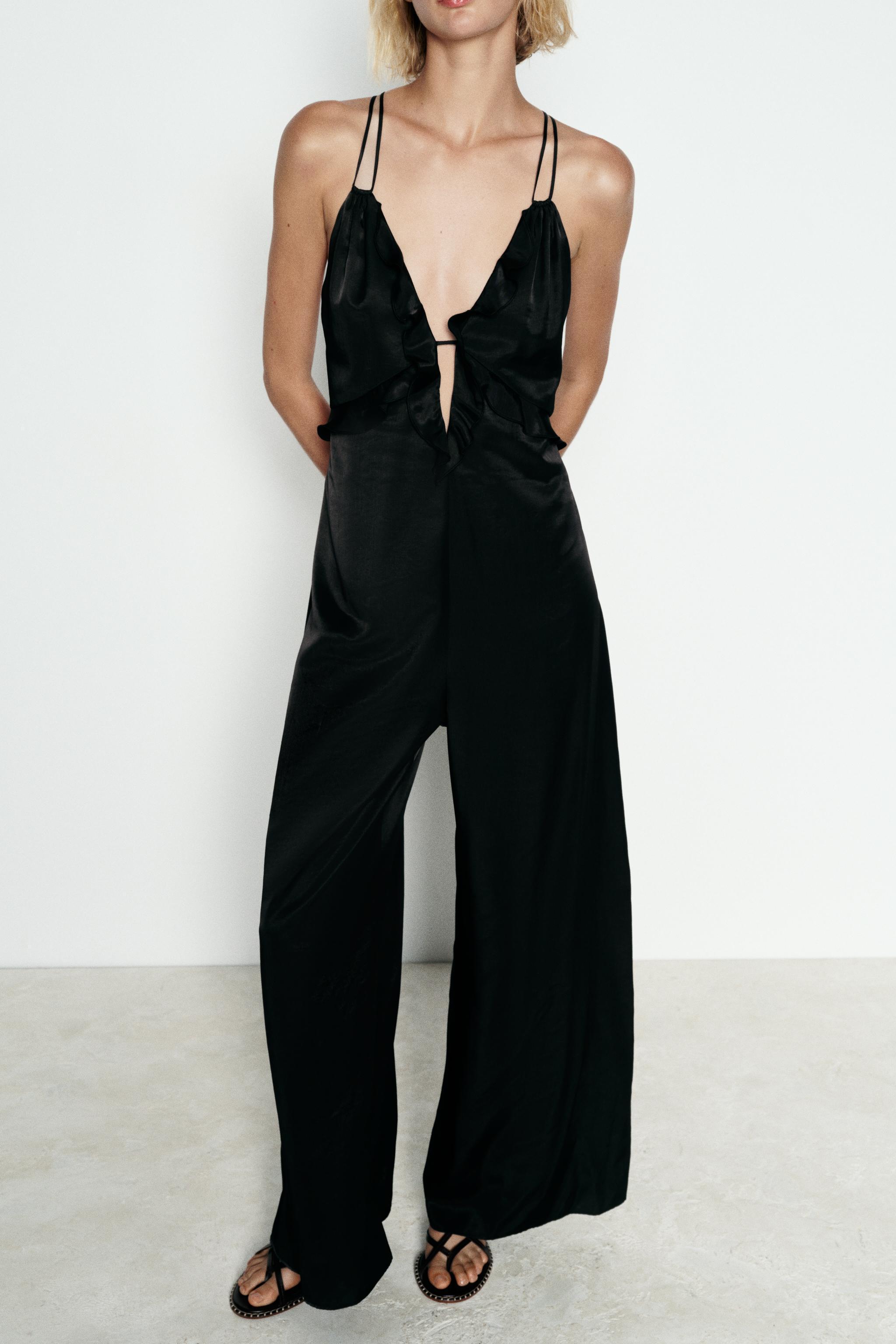 WIDE FIT RUFFLED JUMPSUIT Product Image