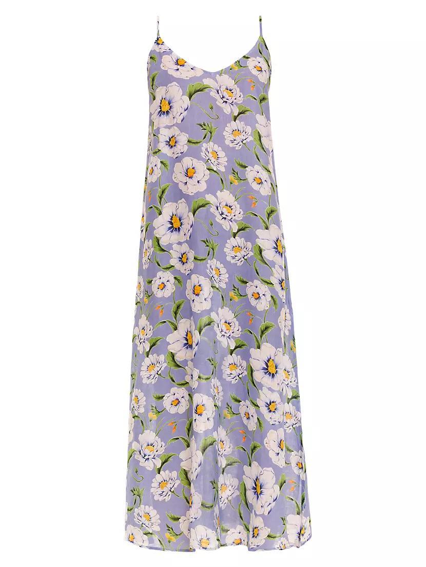 Frida Linen Floral Maxi Dress Product Image