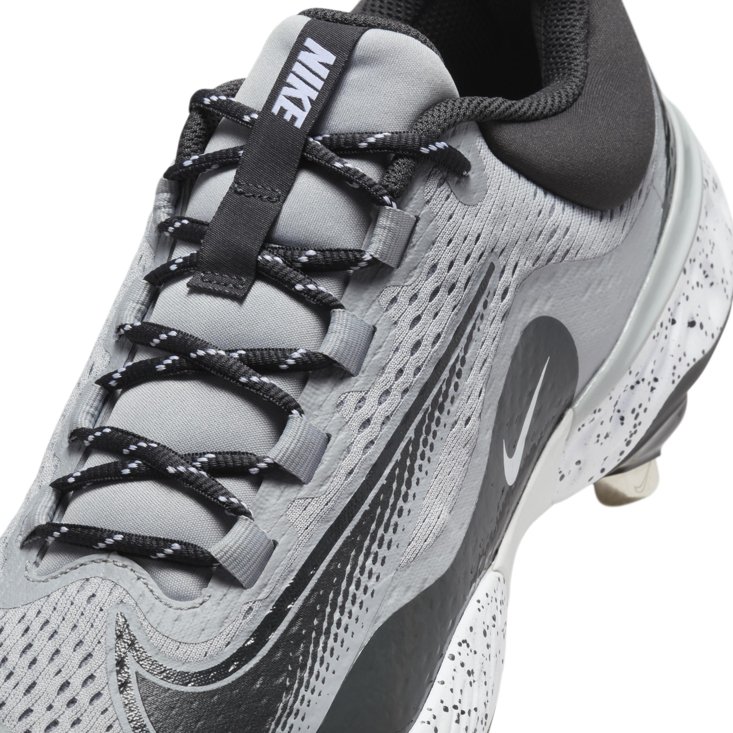 Nike Mens Nike Alpha Huarache Elite 4 Low - Mens Baseball Shoes Dk Smoke Grey/Wolf Grey/White Product Image