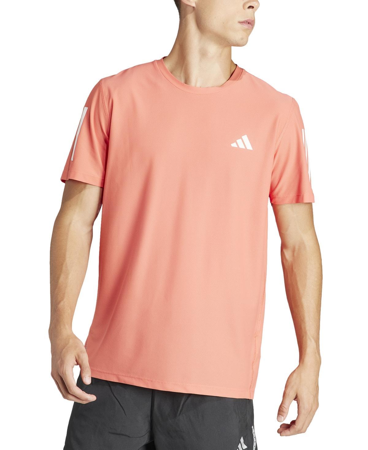 adidas Mens adidas Own The Run Aeroready Running Short Sleeve T-Shirt - Mens Dark Blue Product Image