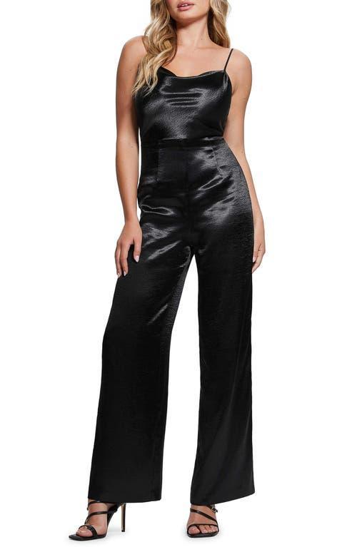 GUESS Jennie Chain Detail Satin Jumpsuit Product Image