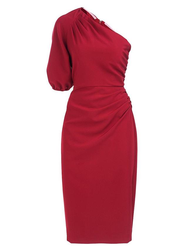 Kay Unger Brea One-Shoulder Sheath Cocktail Dress Product Image