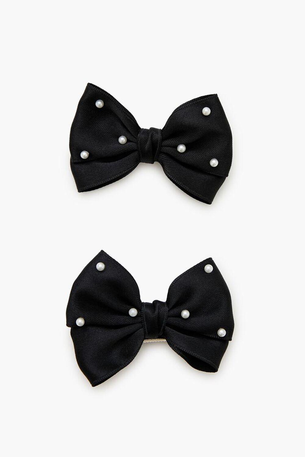 Faux Pearl Bow Hair Clip Set | Forever 21 Product Image