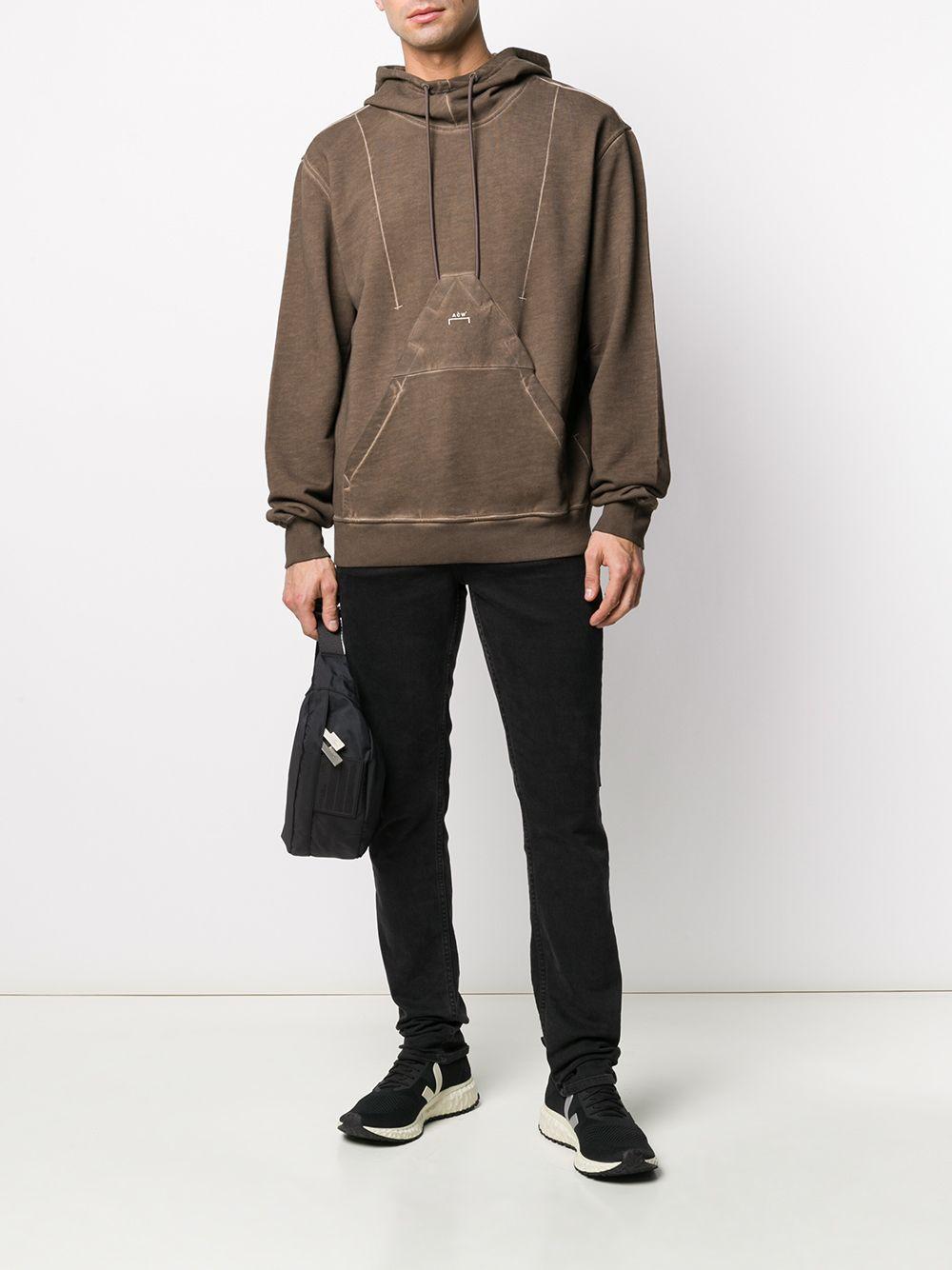 X  Red Tag Acid Wash Hoodie In Brown Product Image