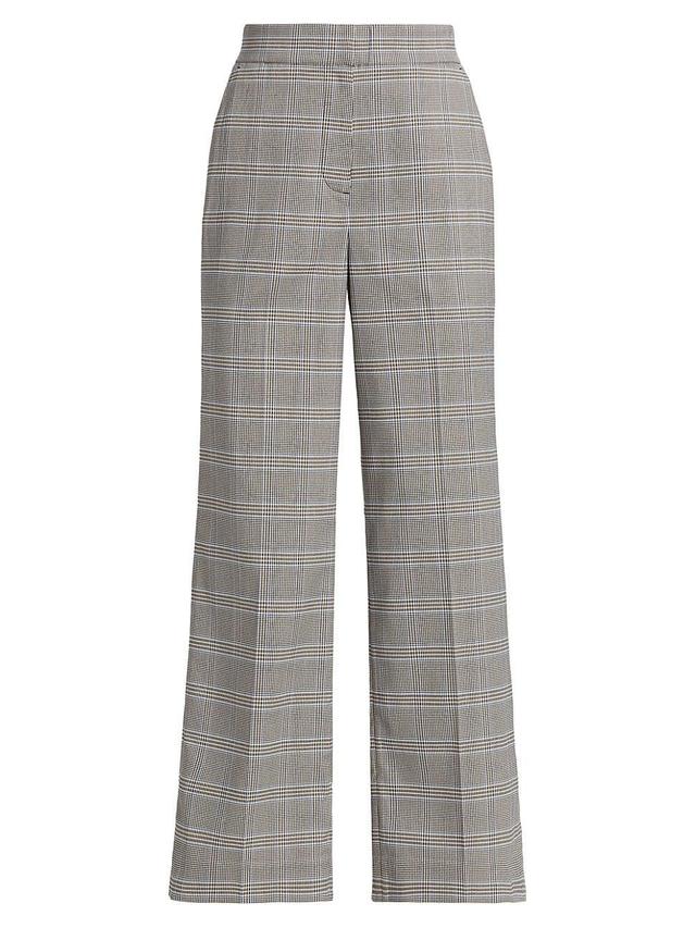 Womens The Kensington Plaid Wide-Leg Pants Product Image