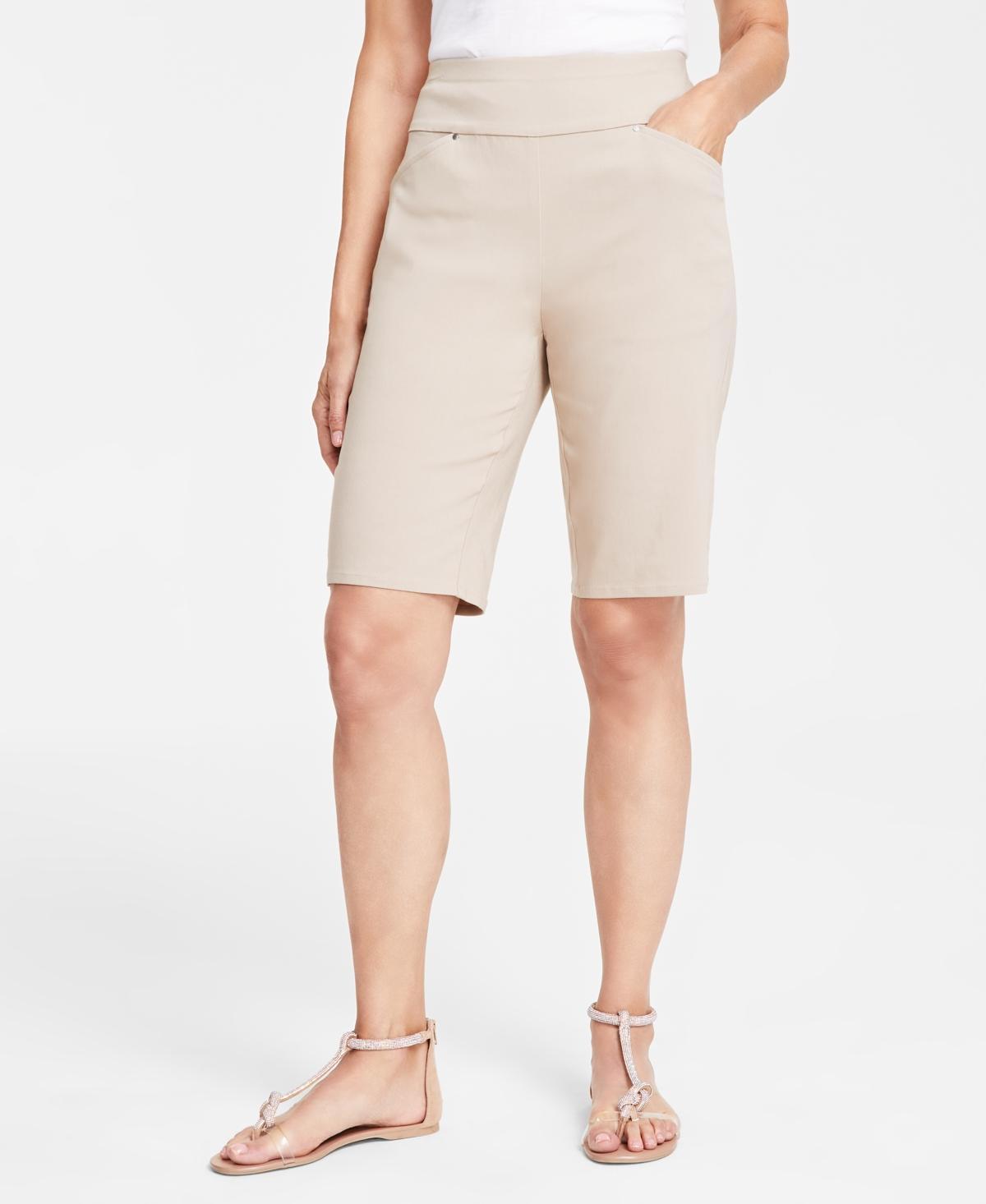 I.n.c. International Concepts Womens Mid Rise Pull-On Bermuda Shorts, Created for Macys Product Image