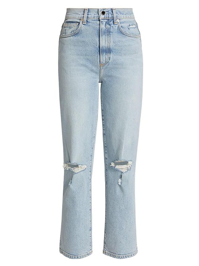 Womens Sabine Modern Ankle Straight High-Rise Jeans Product Image