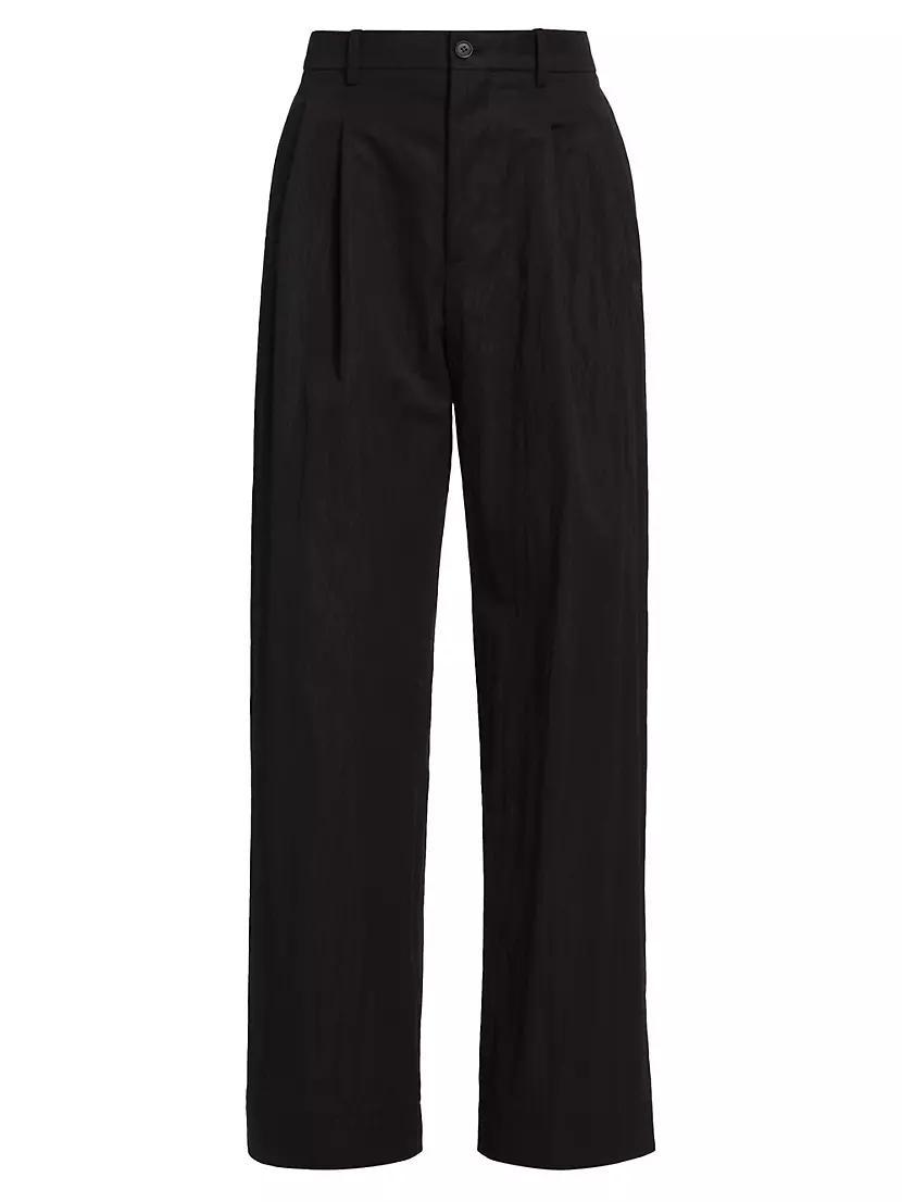 Womens Drill Wide-Leg Chino Pants Product Image