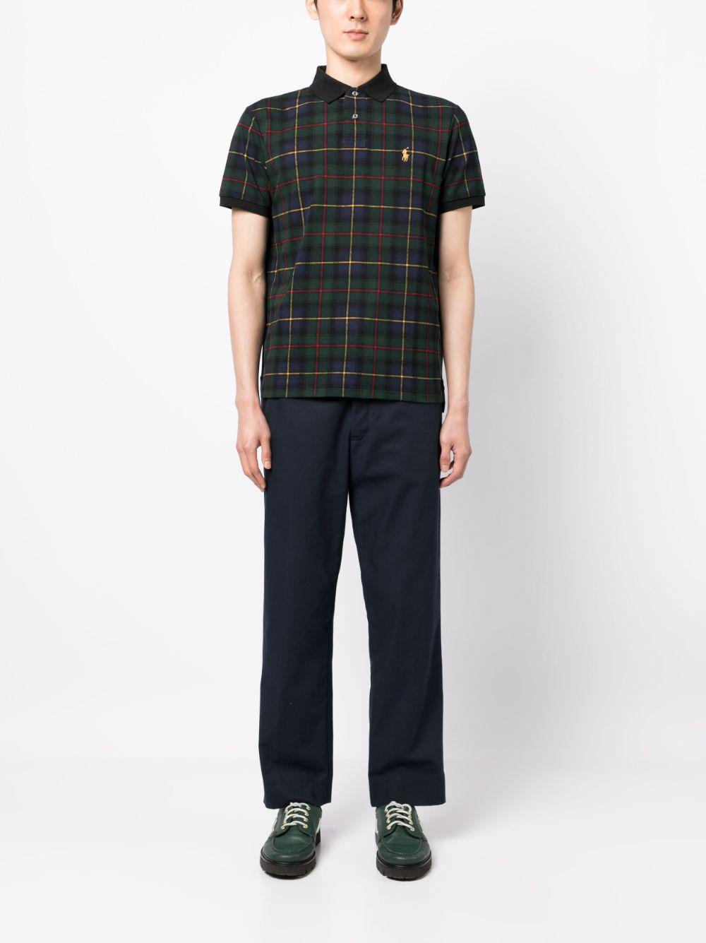 POLO RALPH LAUREN The Polo Tartan Polo Shirt In Green Product Image