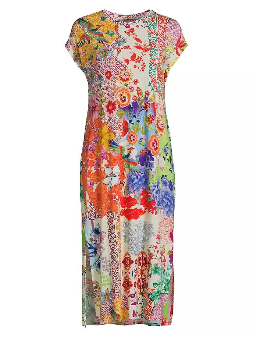 The Janie Favorite Floral Knit Midi-Dress Product Image