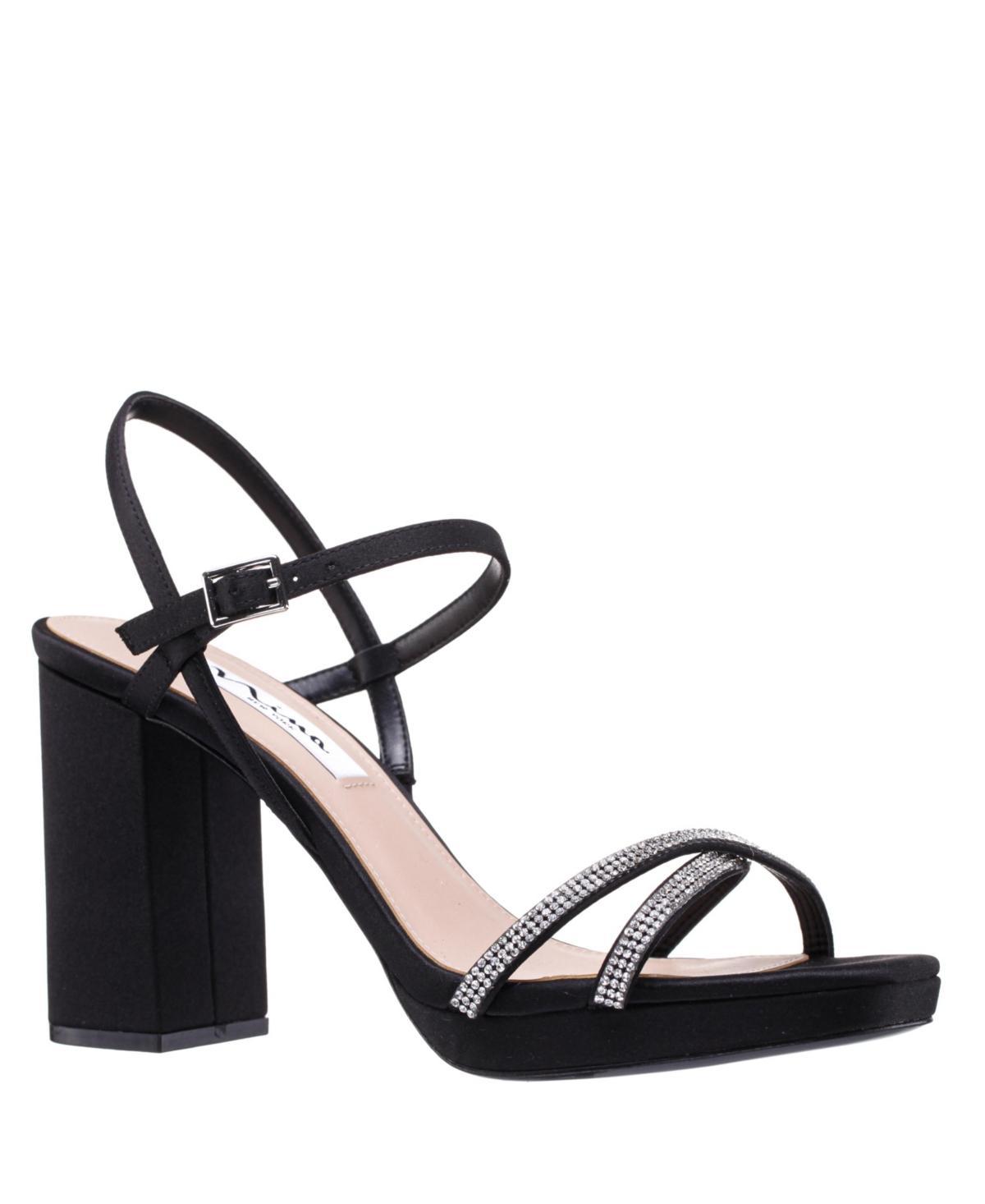 Nina Womens Steven Block Heel Platform Evening Sandals Product Image