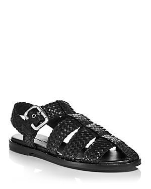 Freda Salvador Womens Millie Woven Leather Fisherman Sandals Product Image