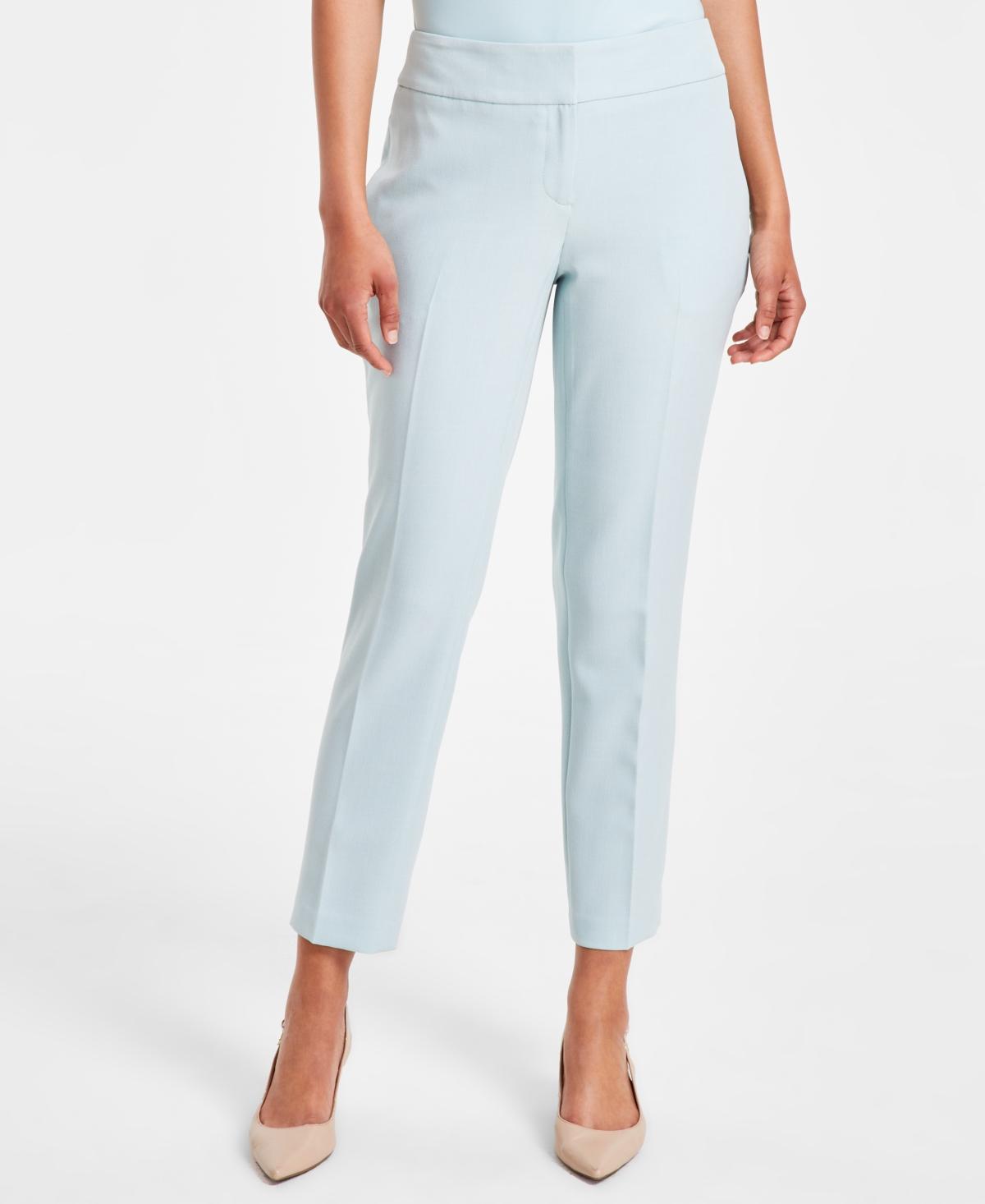 Kasper Womens Stretch-Crepe Straight-Leg Pants, Regular and Petite Sizes Product Image