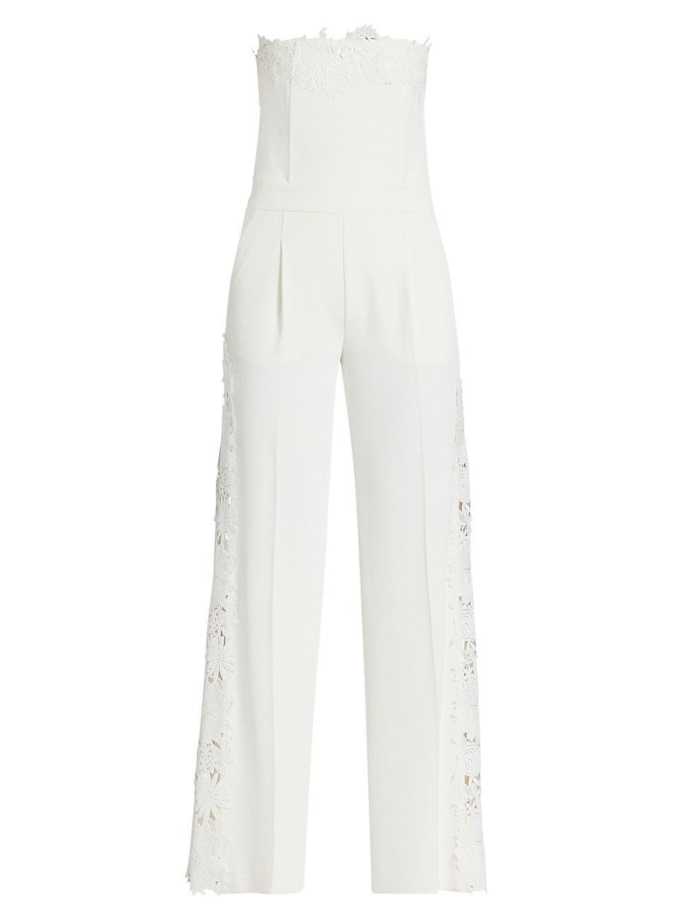 Womens Ebony Lace Combo Jumpsuit Product Image