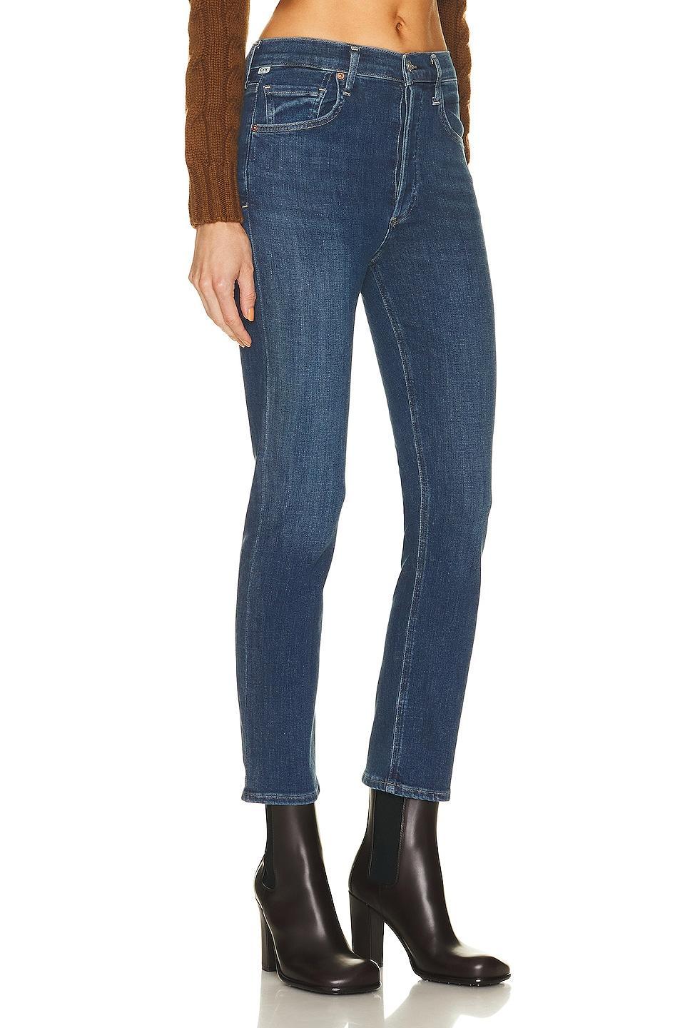 Citizens of Humanity Jolene High Rise Vintage Slim in Undercurrent - Blue. Size 28 (also in 31). Product Image