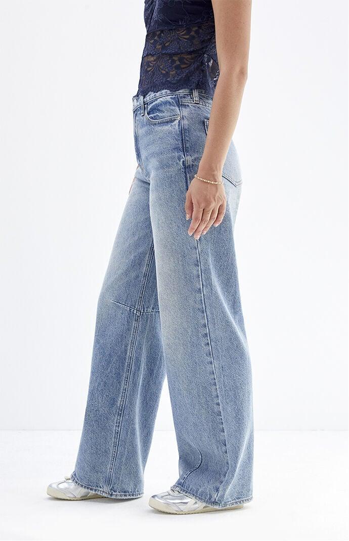 Women's Cali Dart Baggy Boyfriend Jeans - Product Image