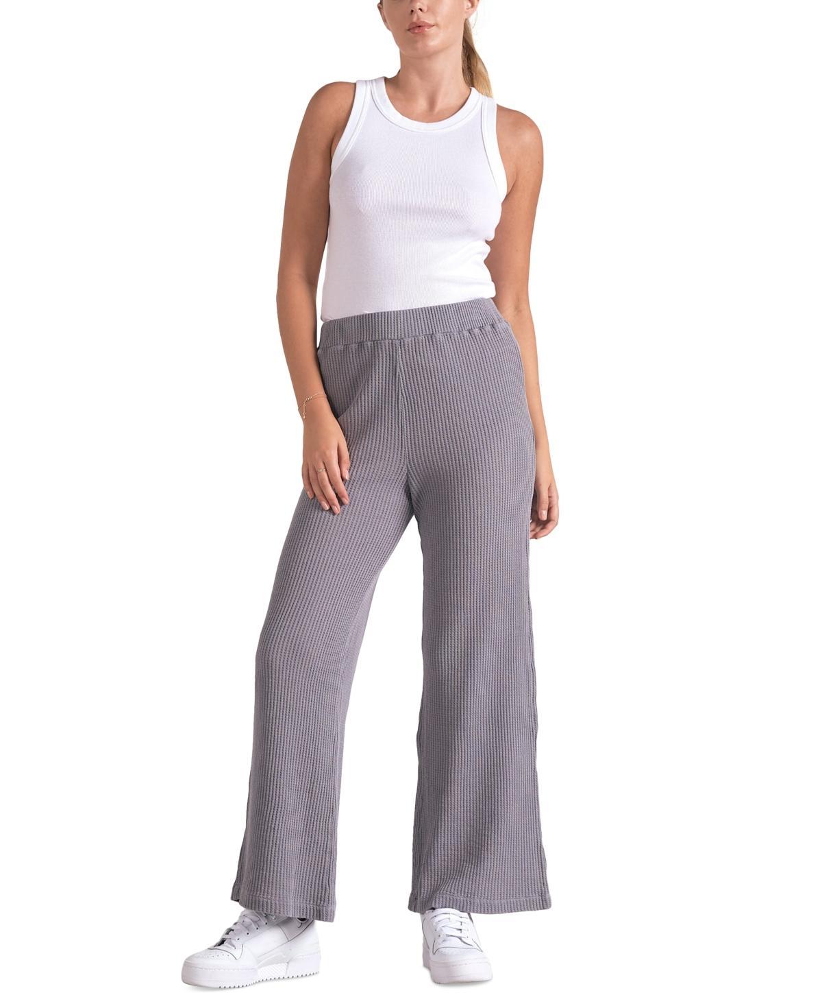 Elan Womens Waffle-Knit Pull-On Pants product image