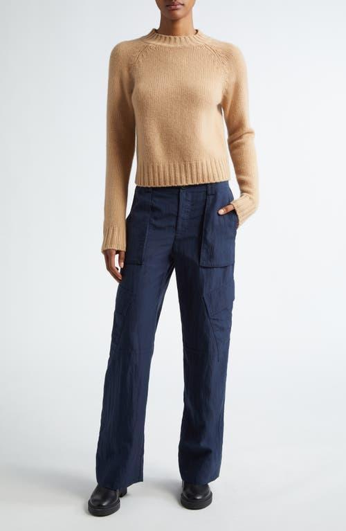 Raglan Sleeve Cashmere Sweater In Saddle Product Image