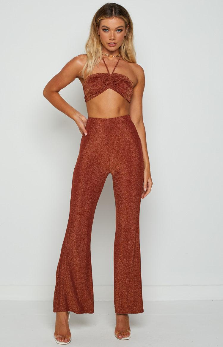 Stassie Rust Halter Top Product Image