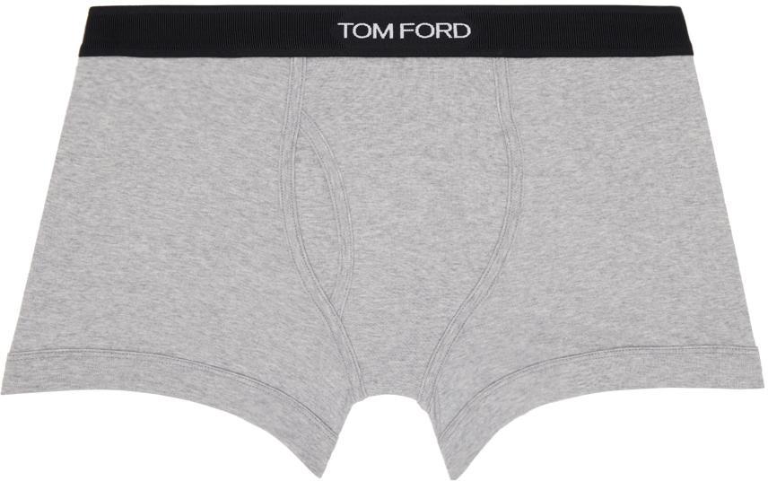 Gray Classic Fit Boxer Briefs In 020 Grey Product Image