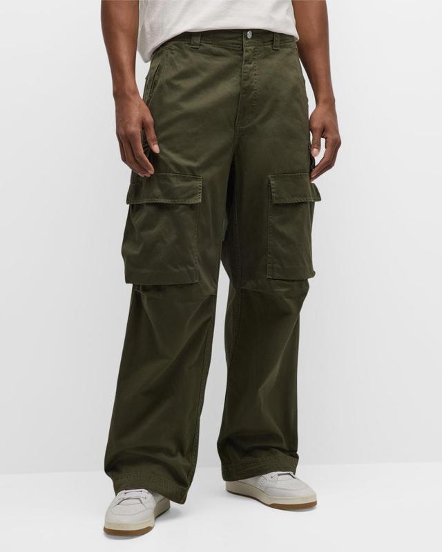 Mens Twill Cargo Slim-Fit Pants Product Image