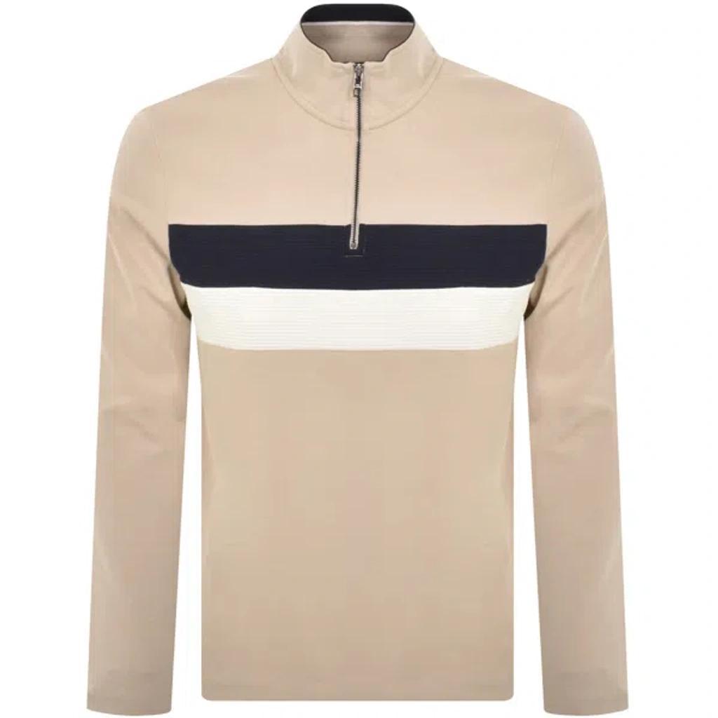 Veller Half Zip Sweatshirt Beige Product Image