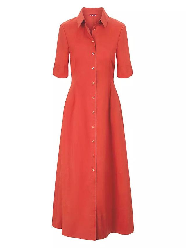 Joan Stretch-Cotton Maxi Shirtdress Product Image