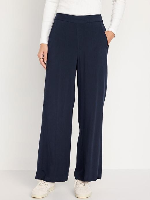 High-Waisted Playa Wide-Leg Pants product image