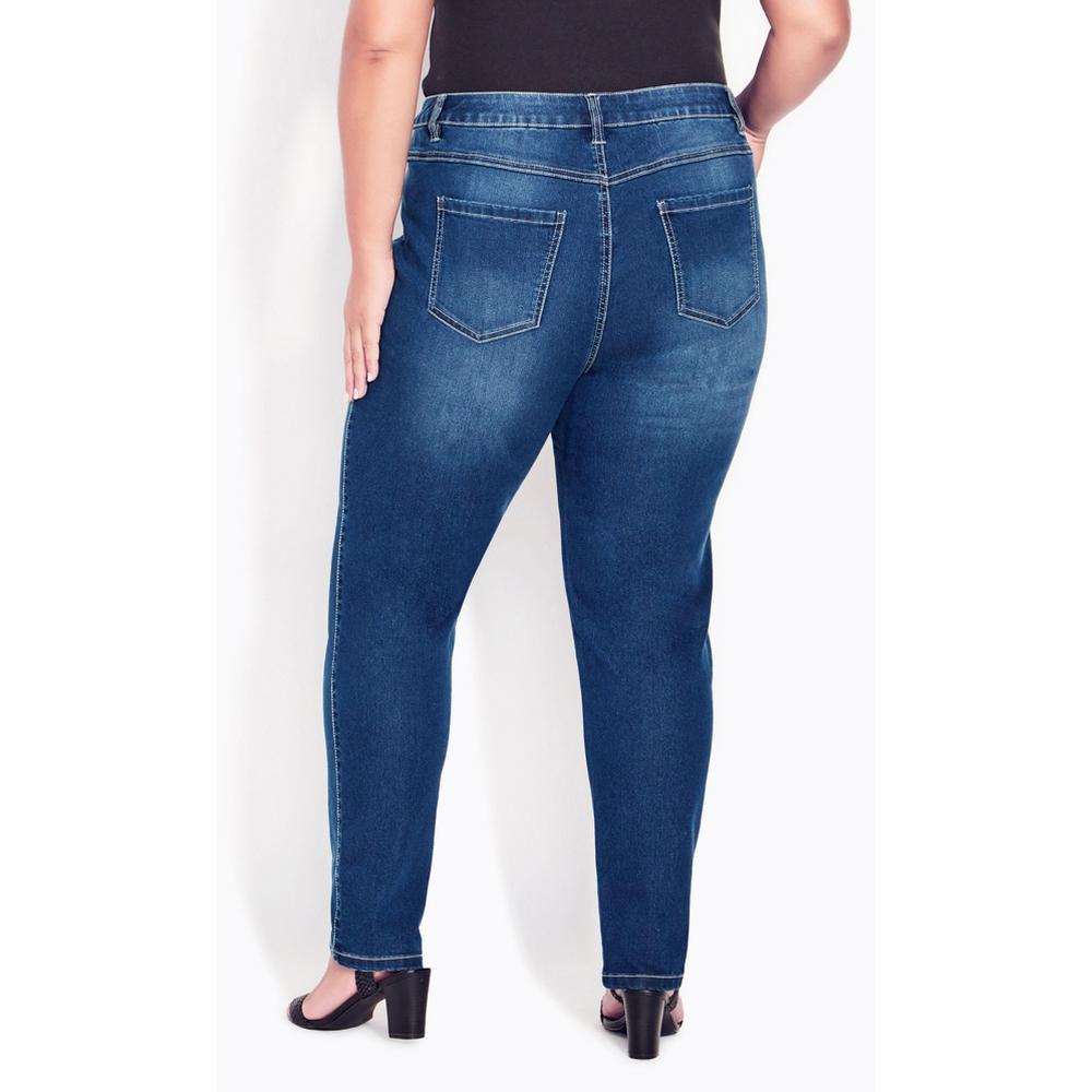 AVENUE | Women's Plus Size  Butter Denim Skinny Jean Mid Wash - average- 32W Product Image