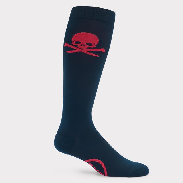 WOMEN'S SKULL & TEES NYLON KNEE HIGH SOCK Product Image