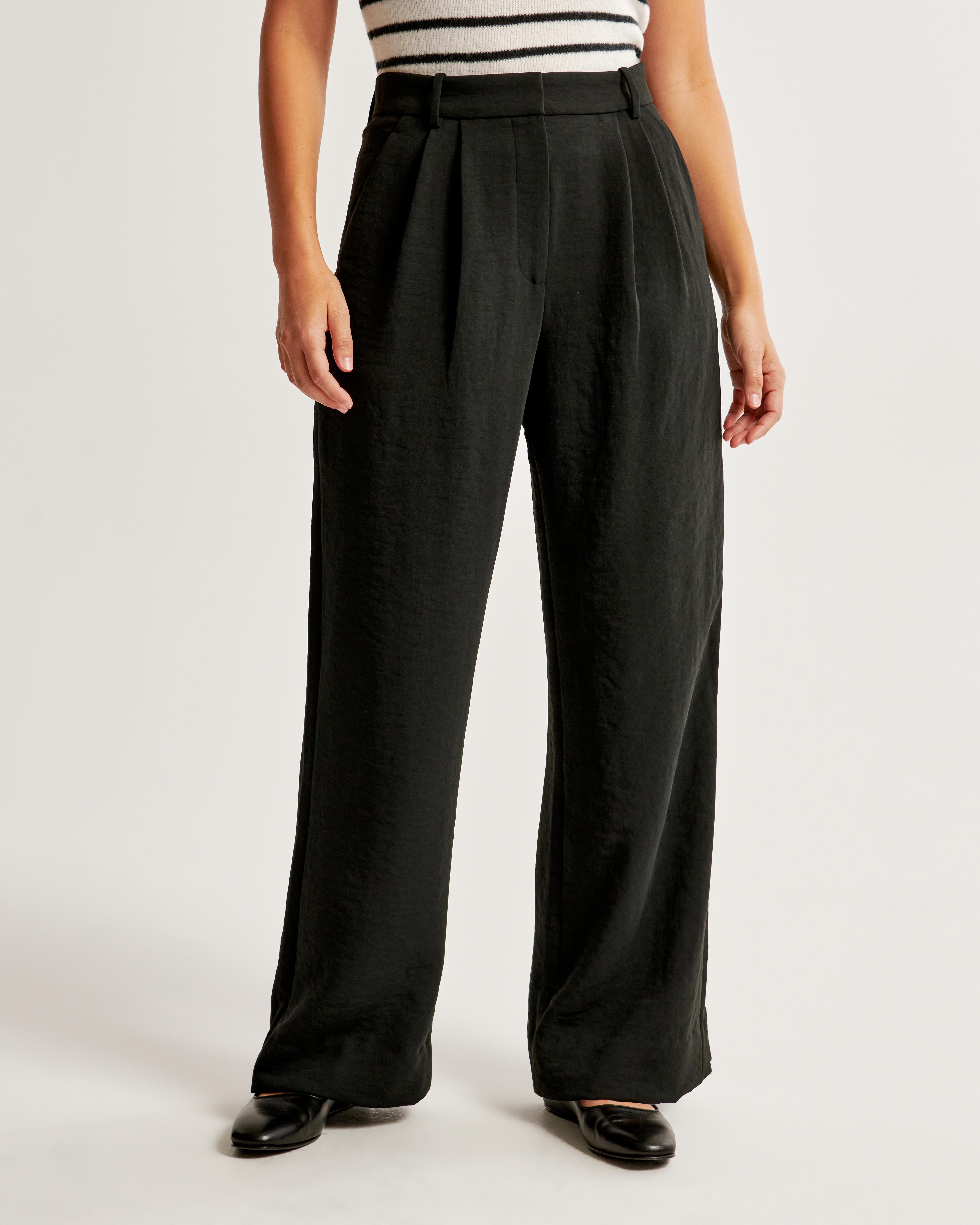 Curve Love A&F Sloane Tailored Premium Crepe Pant Product Image