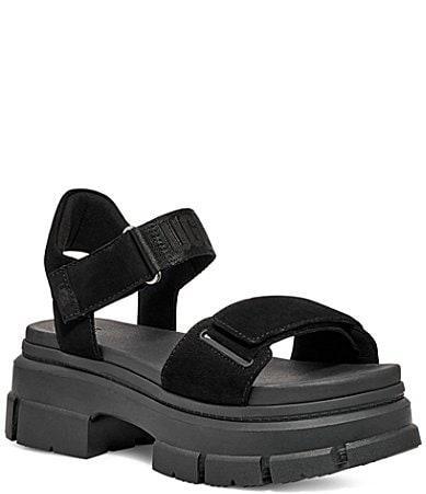 UGG Ashton Leather Ankle Strap Platform Sandals Product Image