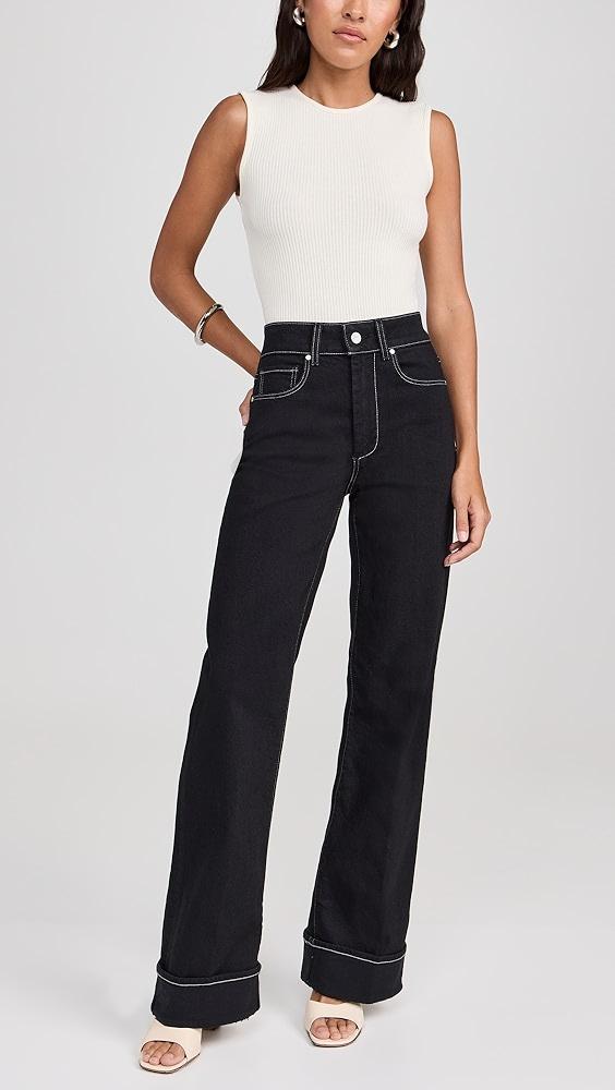 PAIGE Sasha Wide Cuff Jeans | Shopbop Product Image