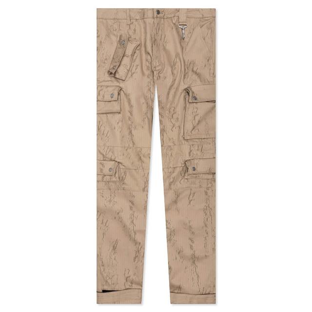 Cotton Herringbone Cargo Pants - Camo Male Product Image