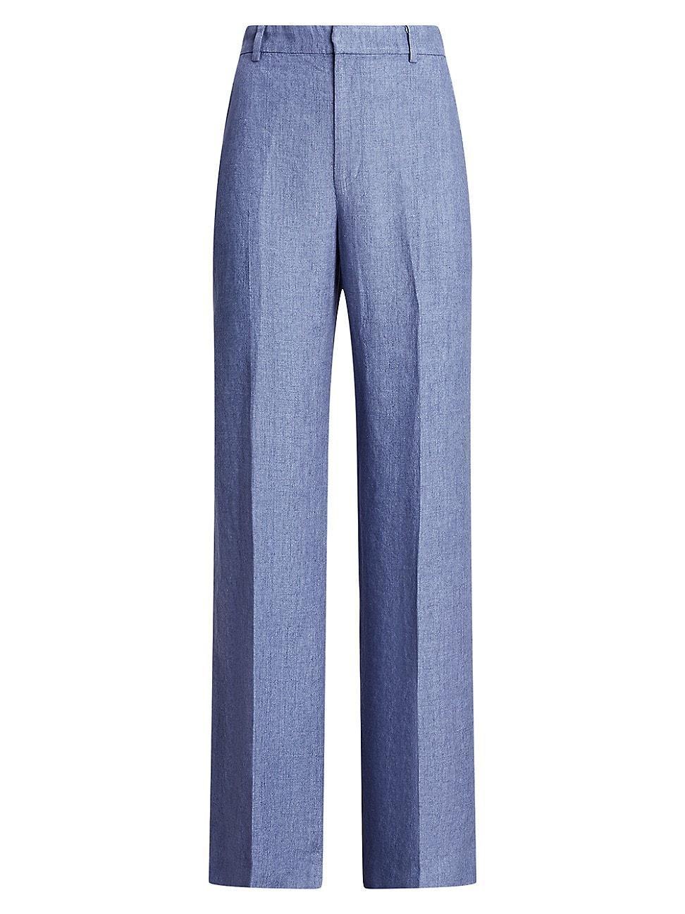 Womens Delave Linen Wide-Leg Pants Product Image