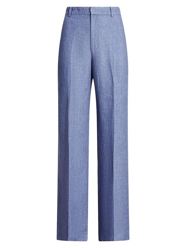 Womens Delave Linen Wide-Leg Pants Product Image