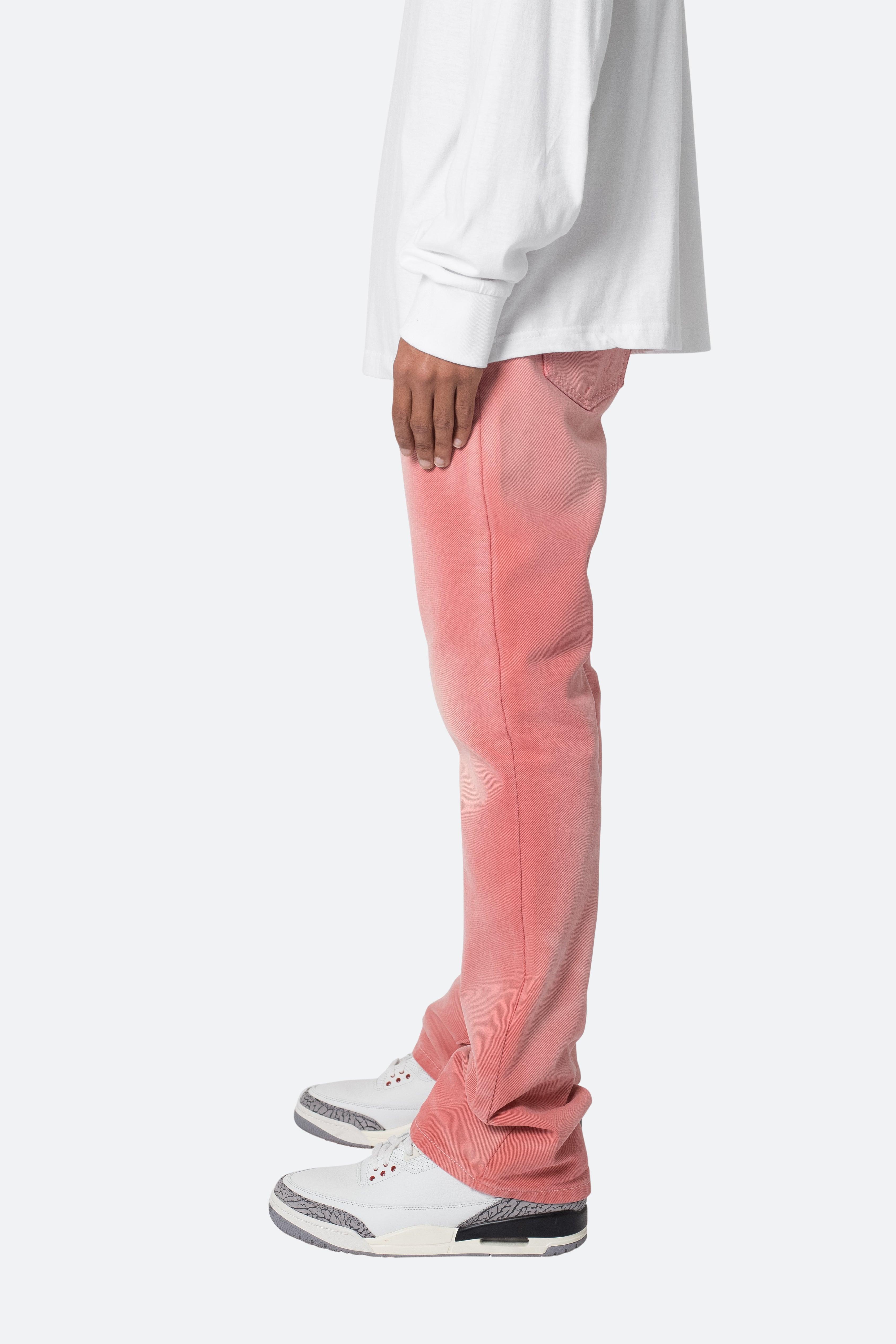 B593 Beach Flare Denim - Pink Product Image