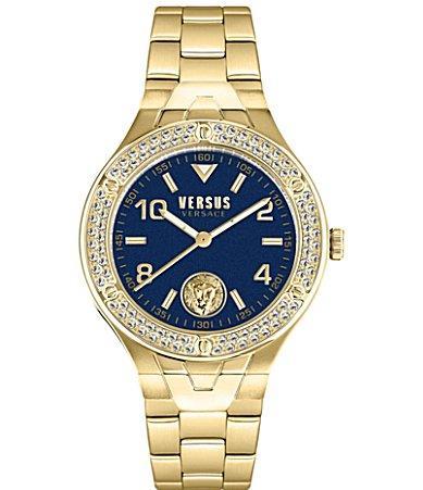 Versus Versace Womens Three-Hand Quartz Vittoria Rose Gold-Tone, Silver-Tone Stainless Steel Bracelet 38mm Product Image