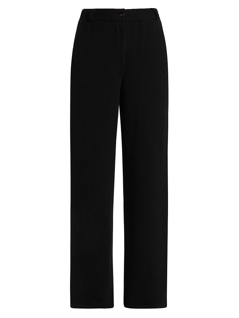 Womens Cashmere Tailored Wide-Leg Pants Product Image