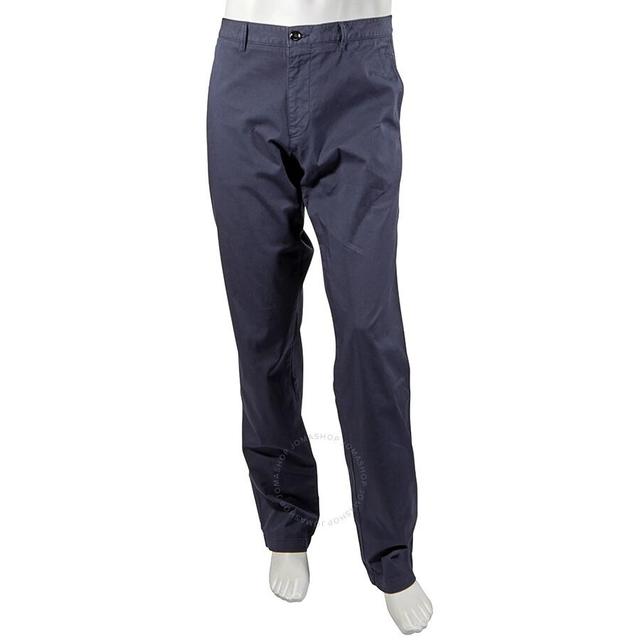 Men's Stretch Cotton Gabardine Regular-fit Chinos In Blue Product Image