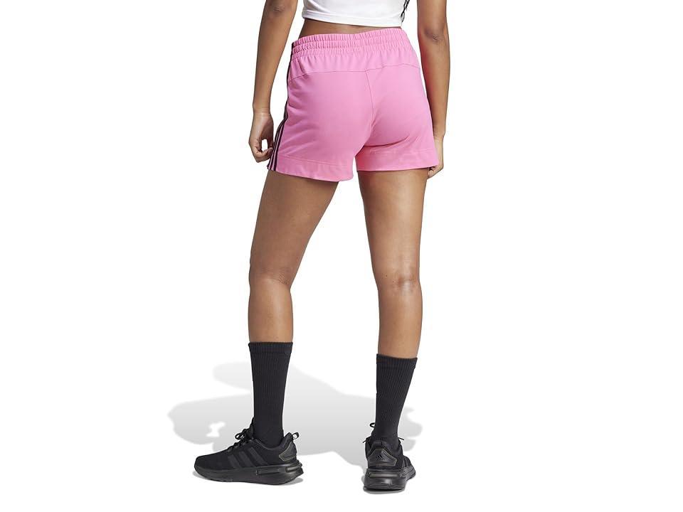 adidas Essentials Slim 3-Stripes Shorts (Pulse Magenta) Women's Shorts Product Image