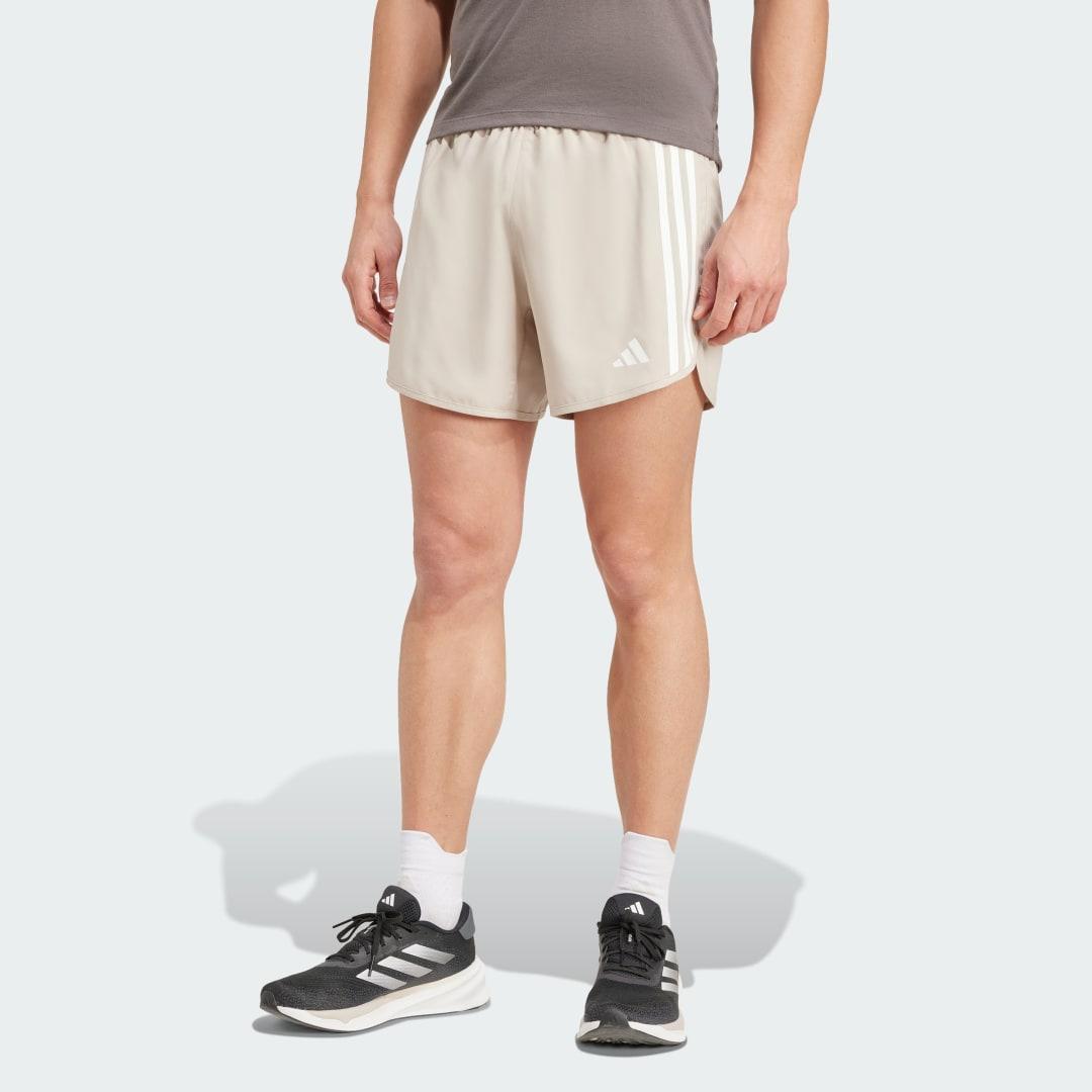 adidas Own the Run 3-Stripes Shorts Black XL 9 Mens Product Image