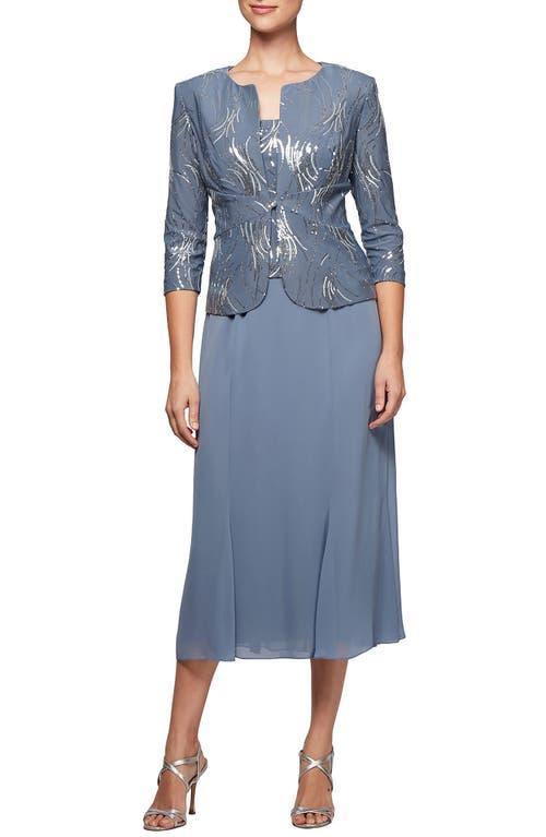 Alex Evenings Midi Dress & Jacket Product Image