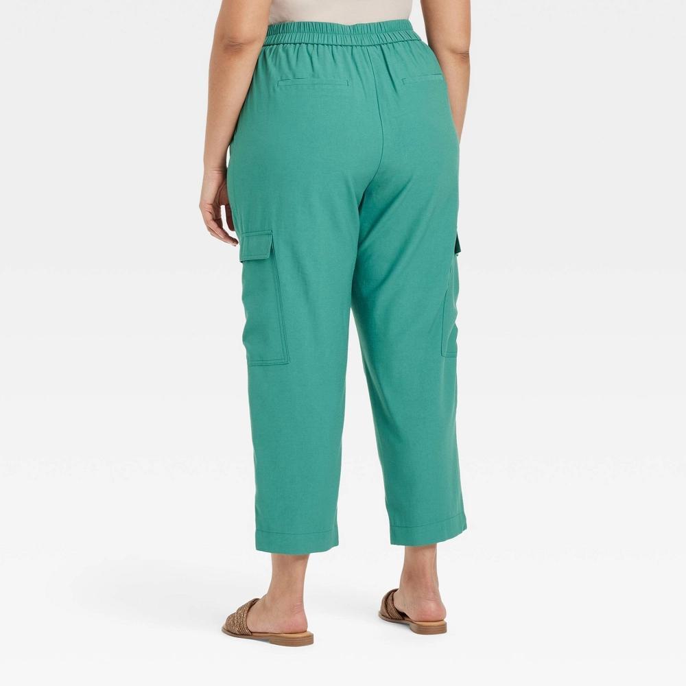 Womens High-Rise Ankle Cargo Pants - A New Day 3X Product Image